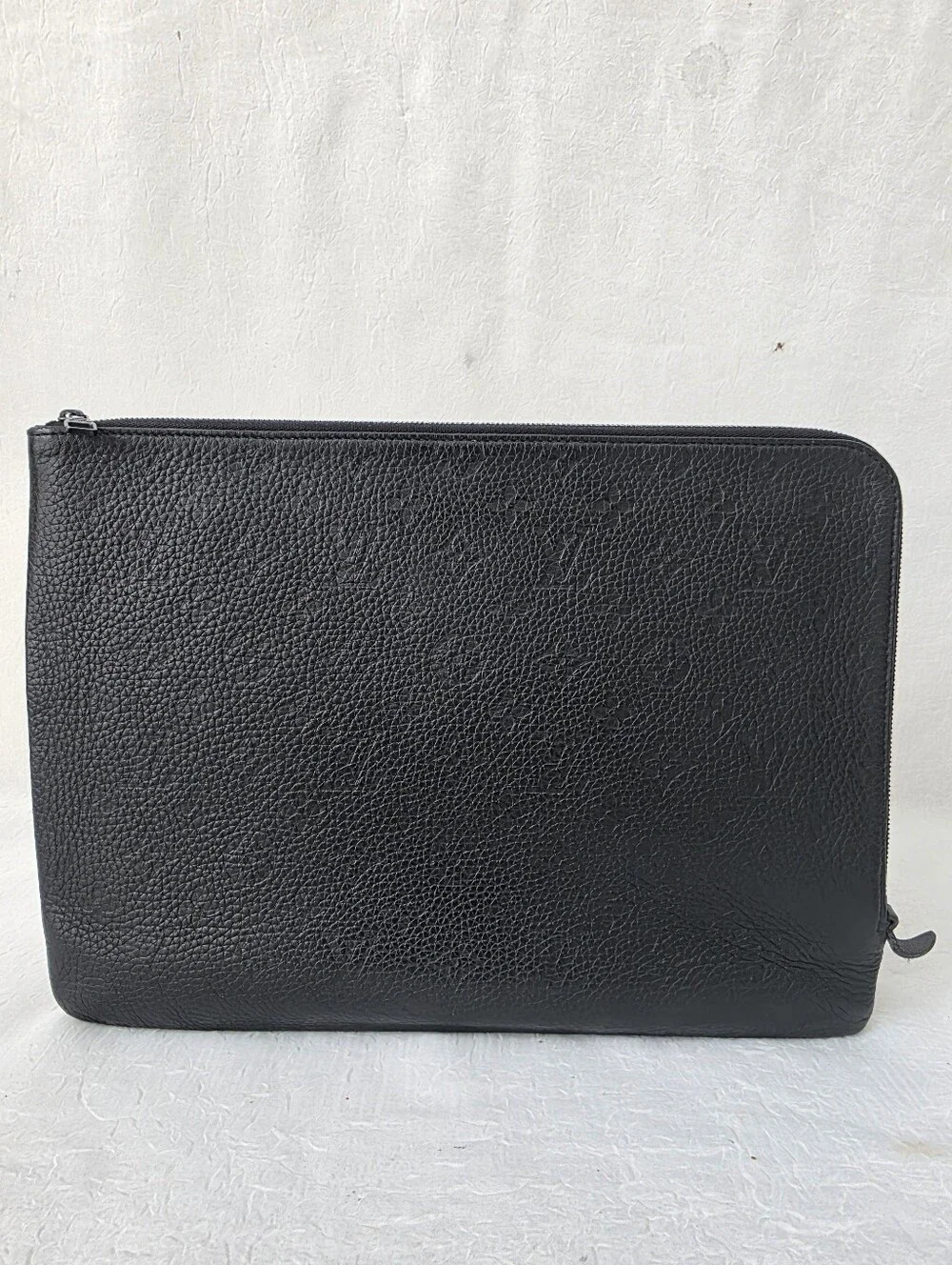 Auth Louis Vuitton Empreinte Pochette Jour GM Documents/Laptop Leather Sleeve